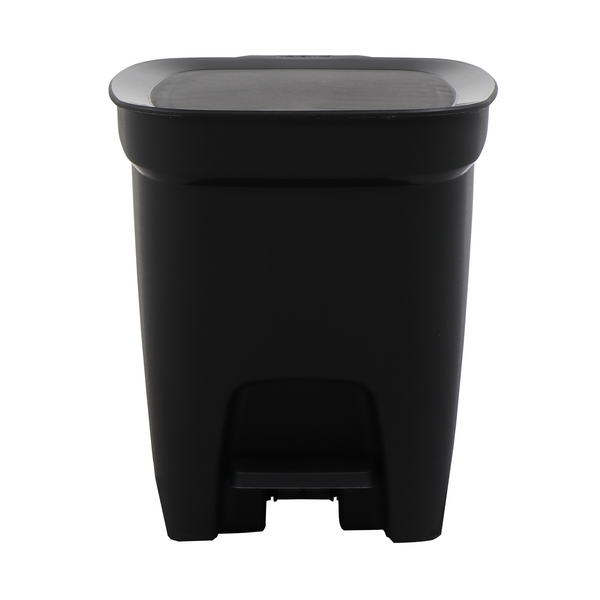 Lixeira 7L com Pedal Preta Compact Tramontina