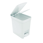 Lixeira 7L Plástico Pedal Branco Nitron