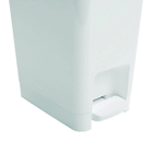 Lixeira 7L Plástico Pedal Branco Nitron