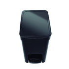 Lixeira 7L Plástico Pedal Preto Nitron