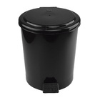 Lixeira 7L Plástico Pedal Preto Nitron