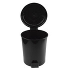 Lixeira 7L Plástico Pedal Preto Nitron