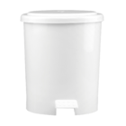 Lixeira 7L Plástico Pedal Branco Nitron