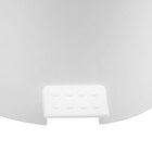 Lixeira 7L Plástico Pedal Branco Nitron