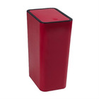 Lixeira  Astra Tampa Click 8l - Bordô E Preto