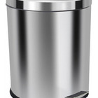 Lixeira Aço Inox 30 Litros Balde Interno Removível