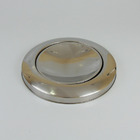 Lixeira Aço Inox Com Tampa Basculante Meia Esfera 30 Litros I