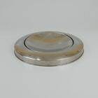 Lixeira Aço Inox Com Tampa Basculante Meia Esfera 30l