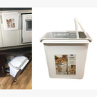 Lixeira Acoplável Suspensa De Pia De Cozinha Com Tampa Desliz