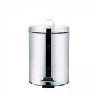 Lixeira Agata em Aço Inox 5 Litros com Tampa e Pedal