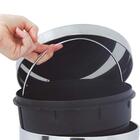 Lixeira Agata em Aço Inox 5 Litros com Tampa e Pedal