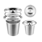 Lixeira As Pia Cozinha Embutir Em Inox Não Enferruja 5l