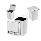 Lixeira As Quadrada Cozinha Embutir 4l Inox304 Não Enferruja