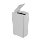 Lixeira Astra Ltc2 Com Tampa Click 8l Retangular Branco