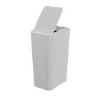 Lixeira Astra Ltc2 Com Tampa Click 8l Retangular Branco