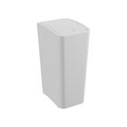 Lixeira Astra Ltc2 Com Tampa Click 8l Retangular Branco