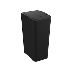 Lixeira Astra Ltc2 Com Tampa Click 8l Retangular Preto | Leroy Merlin