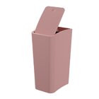 Lixeira Astra Ltc2 Com Tampa Click 8l Retangular Rose