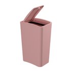 Lixeira Astra Ltc2 Com Tampa Click 8l Retangular Rose