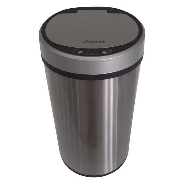 Lixeira Automática  Top Clean  Inox 12 Litros - Usb Guimmis®