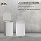 Lixeira Automática C/ Sensor De Toque 15 Lts, Recarregável