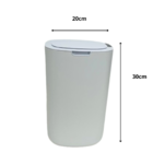 Lixeira Automática C/ Sensor Inteligente 10 Litros Branca - C