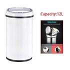 Lixeira Automatica Com Sensor 12 Litros Em Inox Para Cozinha