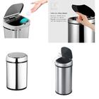 Lixeira Automatica Com Sensor 12 Litros Em Inox Para Cozinha