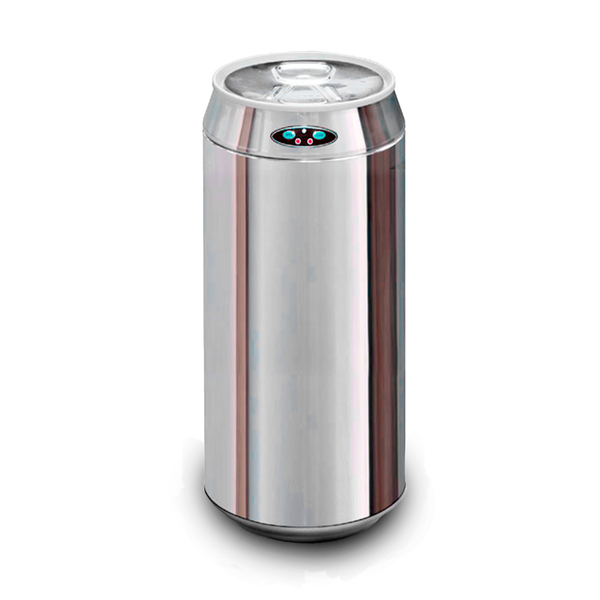 Lixeira Automática Inox Lata De Cerveja 12 Litros Com Sensor