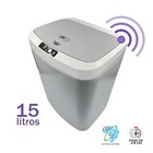 Lixeira Automática Inteligente Com Sensor 15l Para Cozinha Ba