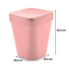 Lixeira Banheiro Cesto De Lixo Com Tampa Izzy 5 Litros Ou Rosa