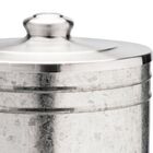 Lixeira Banheiro E Cozinha 10 Litros Metal Galvanizado