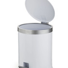 Lixeira Banheiro Pedal 5 Litros Plástico Cesto De Lixo Escrit