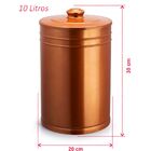 Lixeira Banheiro Rose Gold Lixeira Cozinha Cobre 10 L Metal