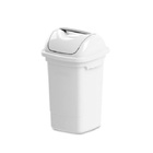 Lixeira Basculante 30l Plástico Branco Plasvale