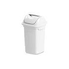 Lixeira Basculante 30l Plástico Branco Plasvale