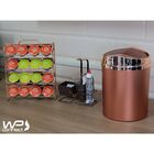Lixeira Basculante 5 Litros Cobre Rosé Gold Fosco Luxo Cozinh