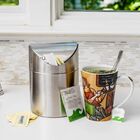 Lixeira Basculante De Pia Em Aço Inox Escovado 470ml - Wp Con