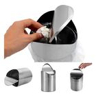 Lixeira Basculante De Pia Em Aço Inox Escovado 470ml - Wp Con