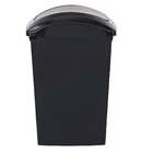 Lixeira Basculante em Plástico Preto 40L Slim Sanremo