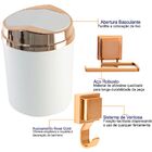 Lixeira Basculante Papeleira Gancho Multiuso Rosé Gold - Bran