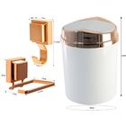 Lixeira Basculante Papeleira Gancho Multiuso Rosé Gold - Bran