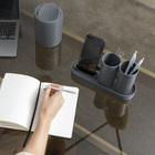 Lixeira Basculante para Banheiro 1L Plástico Cinza Coza