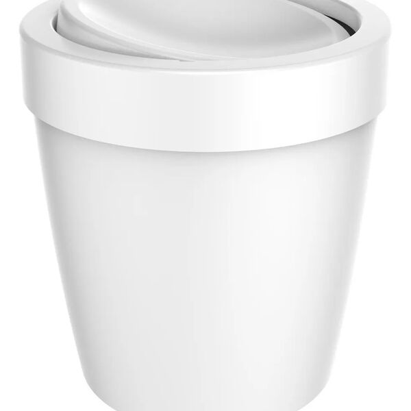 Lixeira Basculante Pequena Banheiro Ou Cozinha Vitra 5 Ltrs B