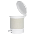 Lixeira Bege Chambrê Quarto Bebê Unissex