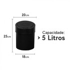 Lixeira Bem Mm 5 Litros Com Sistema Click Abre Fácil