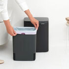 Lixeira Bo Bin Em Aço 12 Litros Brabantia Preta