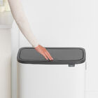 Lixeira Bo Touch Bin Em Aço 60 Litros Brabantia Branca