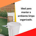 Lixeira Branca 62 Litros Plasvale