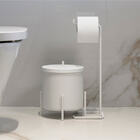 Lixeira Branca Cesto Banheiro 6 Litros Alumínio Suspensa Cons